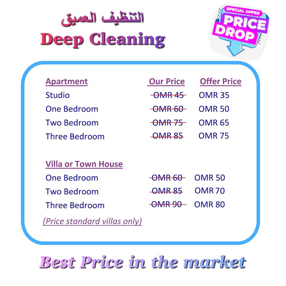 deep cleaning master cleaners Oman